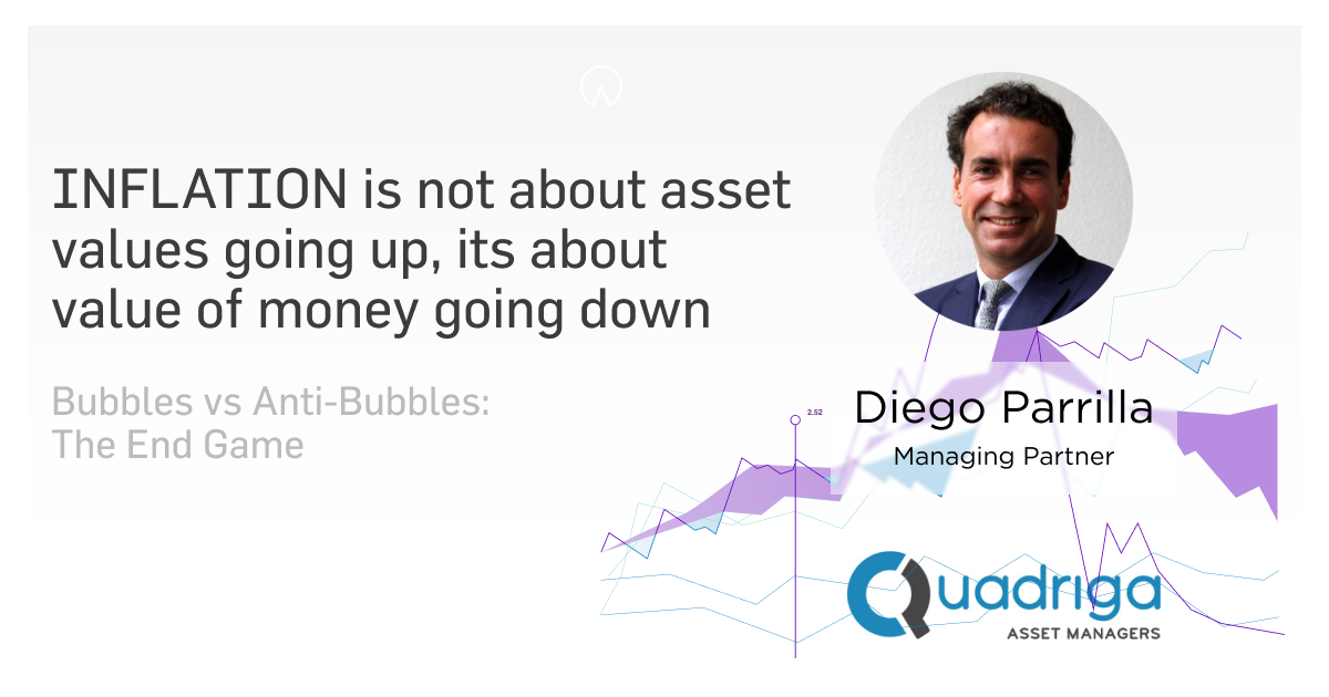 Quadriga: Bubbles vs Anti-Bubbles - The End Game