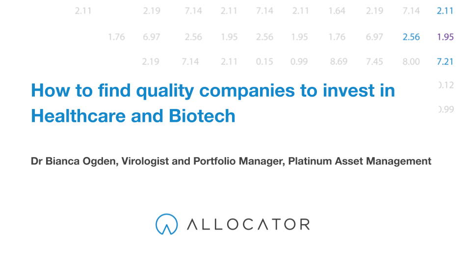 How to find quality companies to invest in Healthcare and Biotech?
